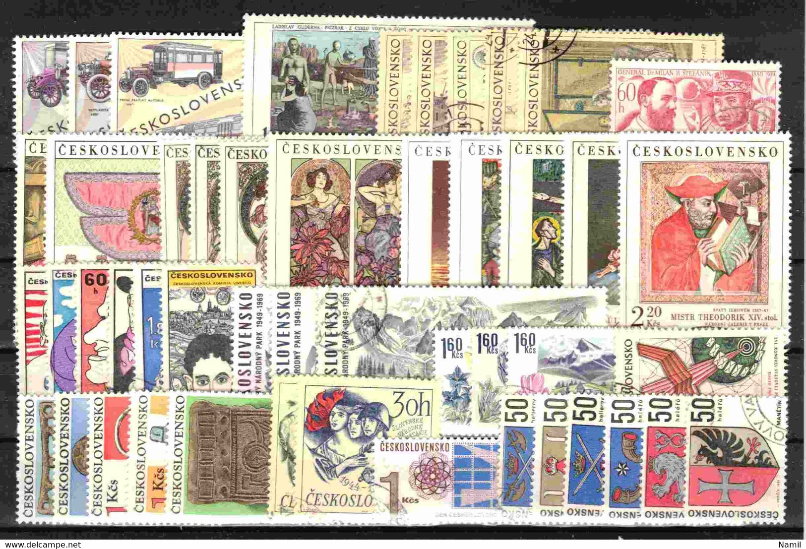 Tchécoslovaquie 1969 Lot Avec Timbres Obliteré - Lots & Serien