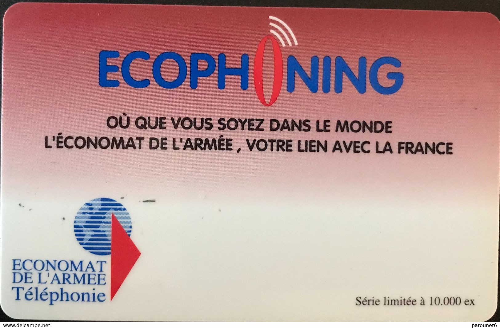 FRANCE  -  ARMEE  -  Prepaid  -  ECOPHONING  - Brune - Military Phonecards