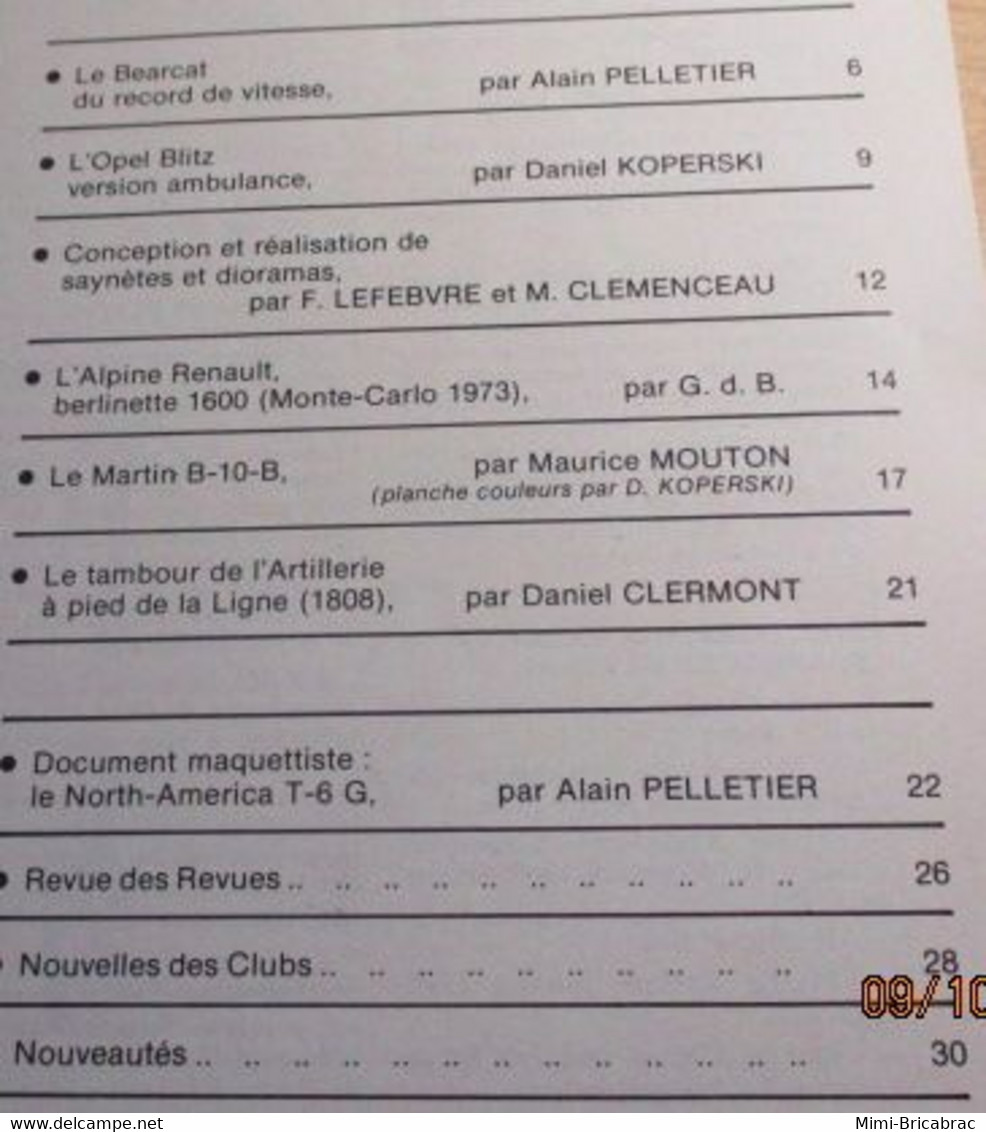 Revue De Maquettisme Plastique Années 60/70 : MPM N°65 Excellent état ! Sommaire En Photo 3 - France