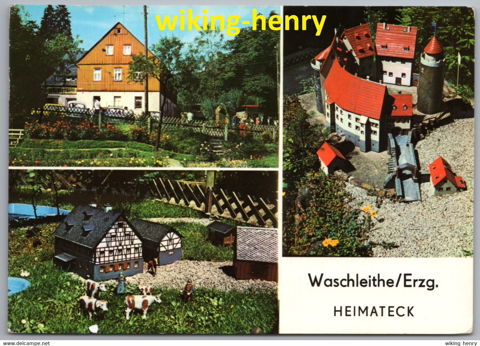 Grünhain Beierfeld Waschleithe - Heimateck 4   Version 1978 Miniaturdarstellungen Bedeutender Erzgebirgischer Gebäude - Gruenhain