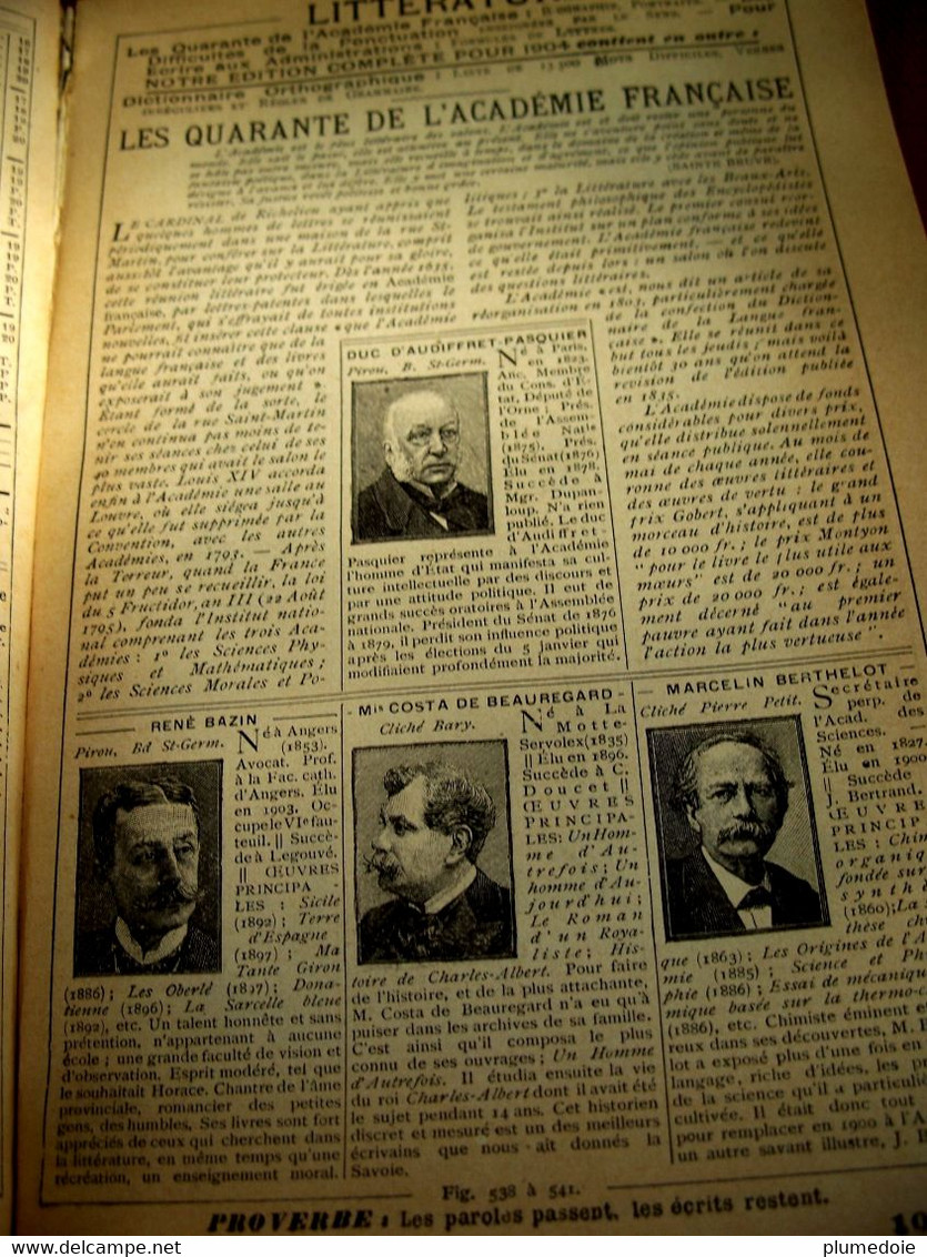 ALMANACH HACHETTE 1904  Petite Encyclopédie Populaire De La Vie Pratique. Calendrier . Benjamin RABIER . VAN MUYDEN - Groot Formaat: 1901-20