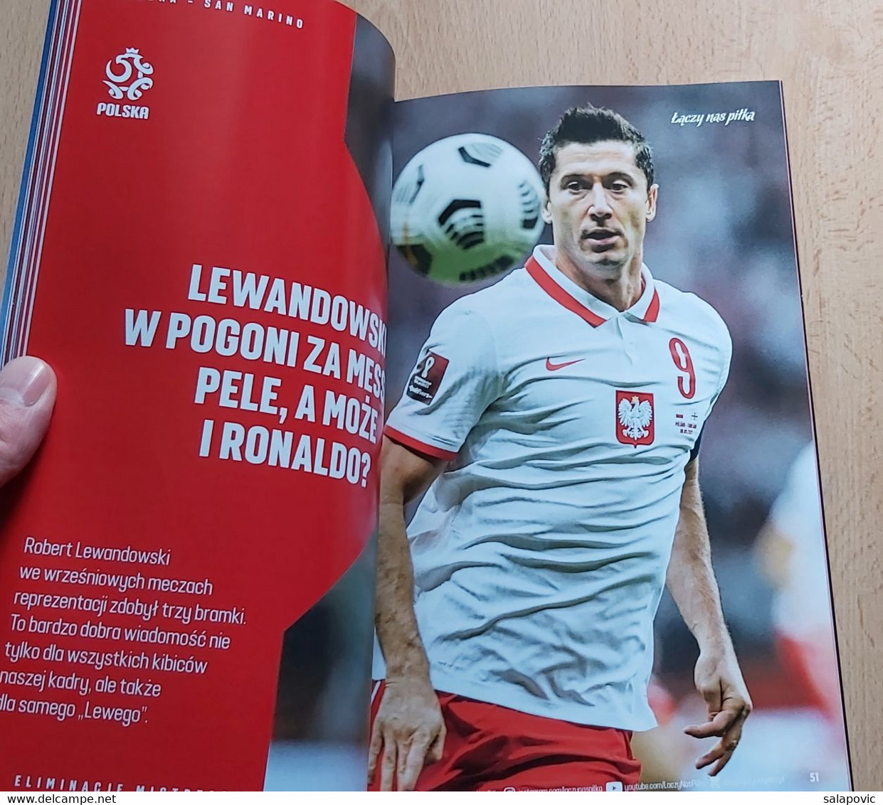 Poland V San Marino QUALIFICATIONS FOR FIFA WORLD CUP QATAR 2022, 9. 10. 2021 FOOTBALL CROATIA FOOTBALL MATCH PROGRAM - Books