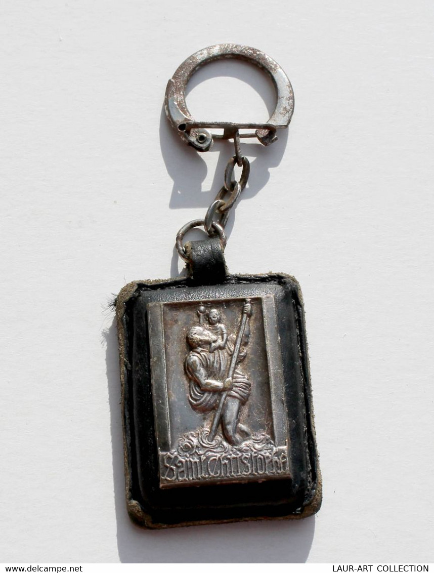 ANCIEN PORTE CLÉ / CLEF - FINA SAINT-CHRISTOPHE - 4x3cm / RARE VINTAGE  KEYCHAIN (3008.29)