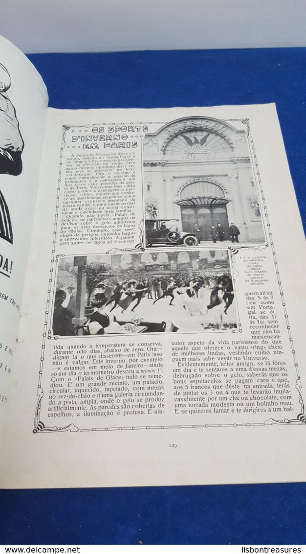 ANTIQUE PORTUGUESE MAGAZINE ILUSTRAÇÃO PORTUGUESA A ILHA DO CORVO A LUTA CONTRA A SERPENTE AND MORE 1912 - Magazines