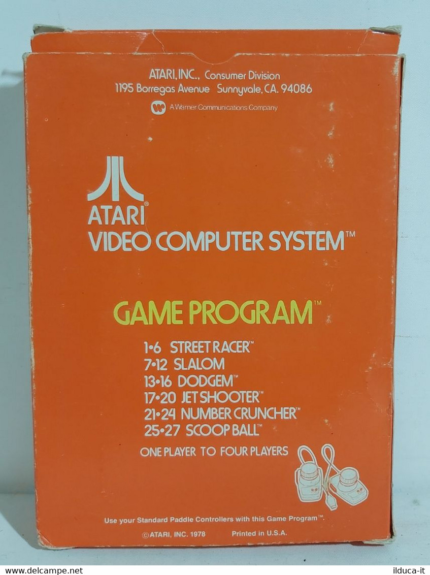 I100828 Vintage Videogame Retrogame - STREET RACER - Atari CX2612 - Atari 2600