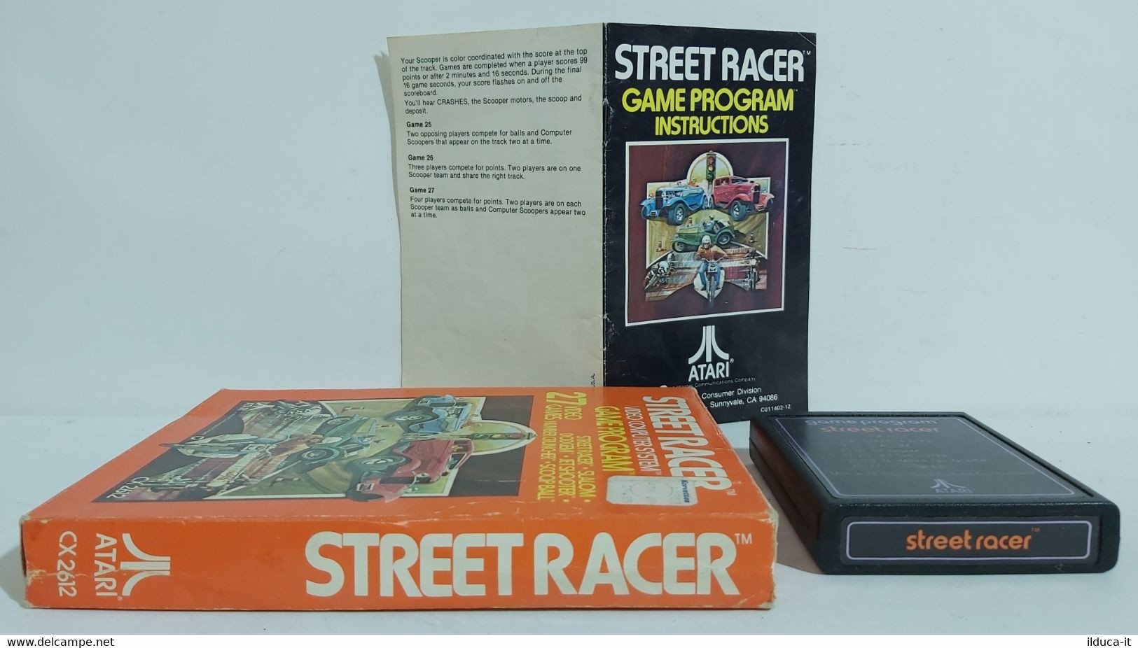 I100828 Vintage Videogame Retrogame - STREET RACER - Atari CX2612 - Atari 2600