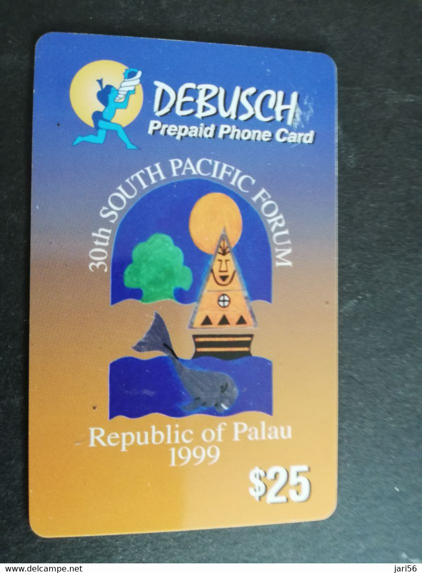 PALAU $25,- Prepaid Card Fine Used R PALAU /  30TH SOUTH PACIFIC FORUM           ** 6160** - Palau