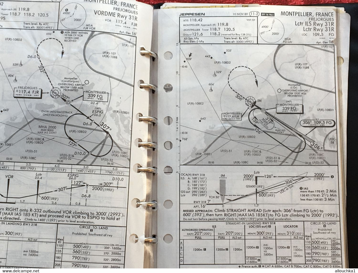 Beechkraft king air C90 Pilote operating Aviation  Manuel Jeppesen Airway Manual service plans vol aéroports France