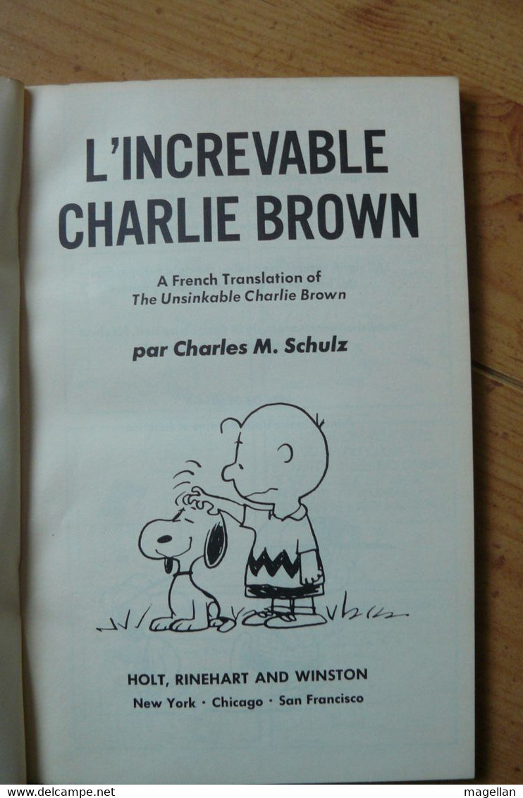 Peanuts - L'increvable Charlie Brown - Holt, Rinehart & Winston 1971 - EO - Peanuts