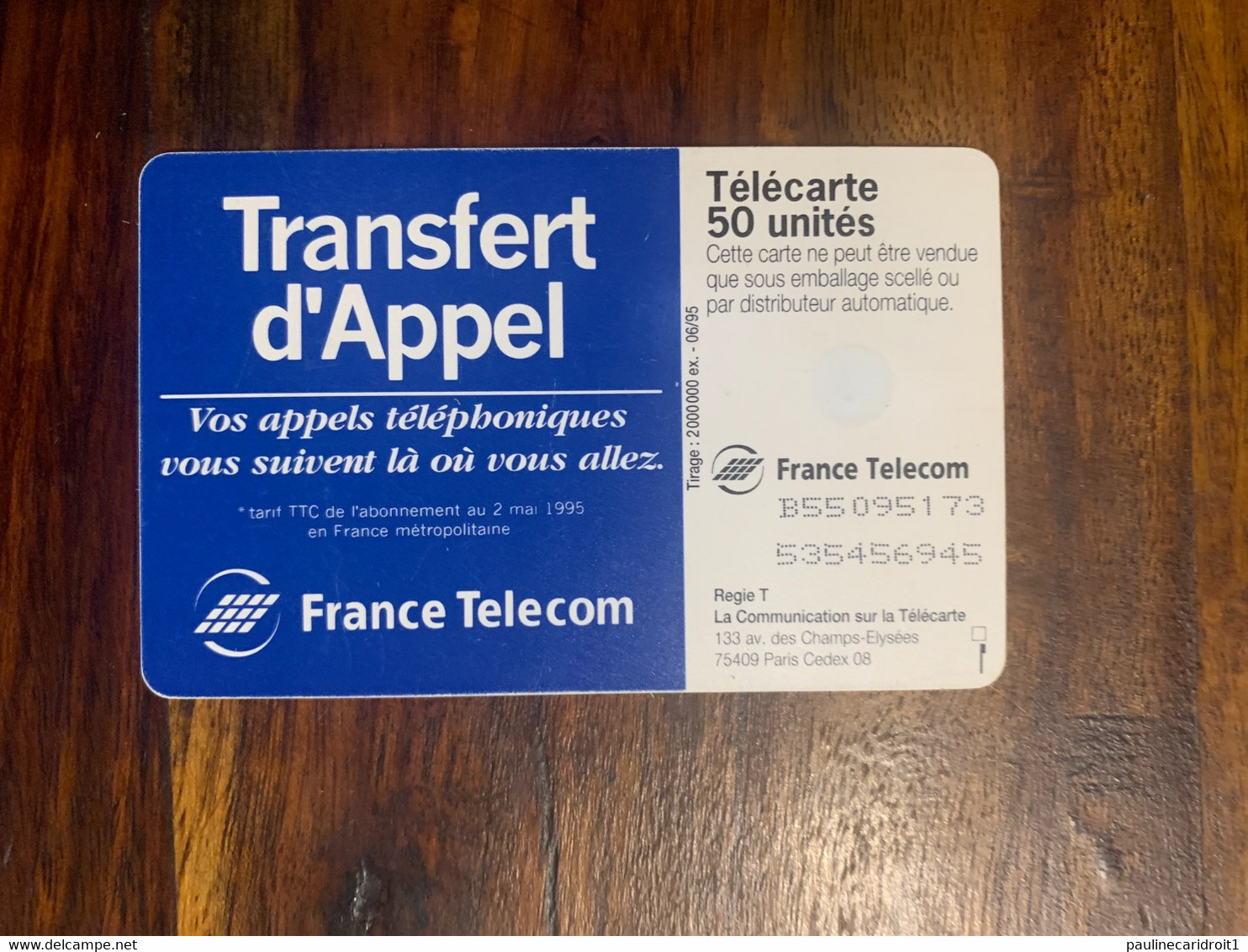 Télécarte France Télécom 50 Unités - Zonder Classificatie