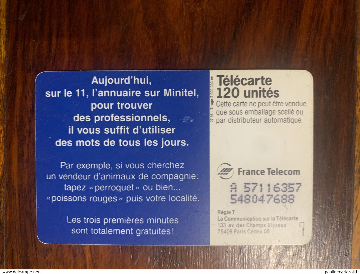 Télécarte France Télécom 120 Unités - Non Classés