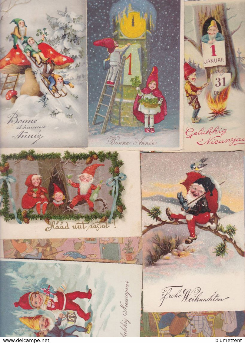 Lot 2990 De 10 CPA Gnomes Nains Lutins Fantaisies Déstockage Pour Revendeurs Ou Collectionneurs - 5 - 99 Postcards