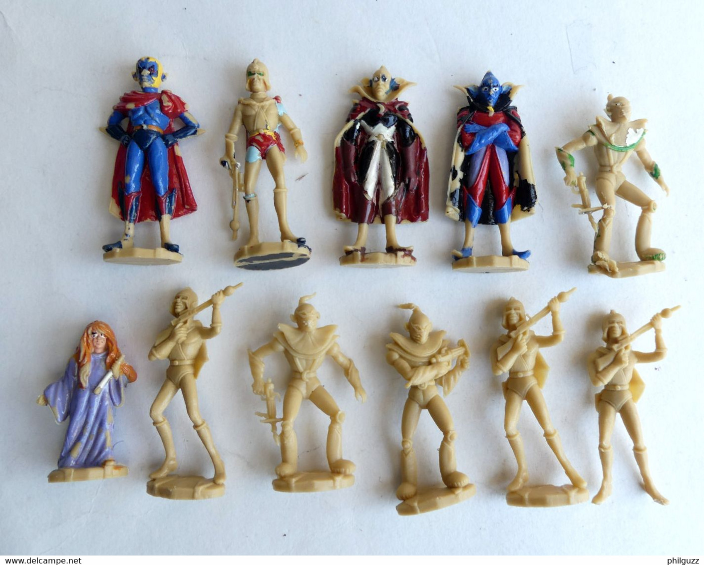 11 FIGURINES - VEGA  - LES ENNEMIS DE GOLDORAK - ATLANTIC 1978 - EN LOOSE - Goldorak