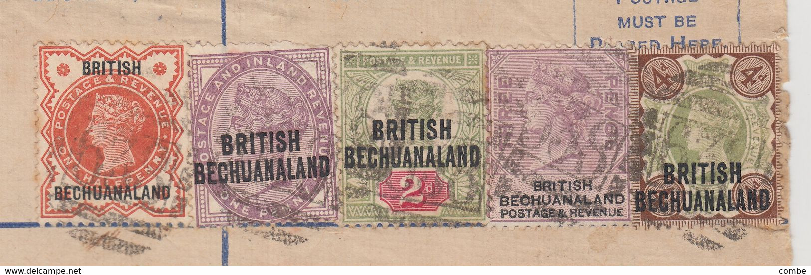 COVER. BRITISH BECHUANALAND. IY 4 93. MAFEKING TO JOHANNESBURG REGISTERED 10 JUL 93 - 1885-1895 Colonie Britannique