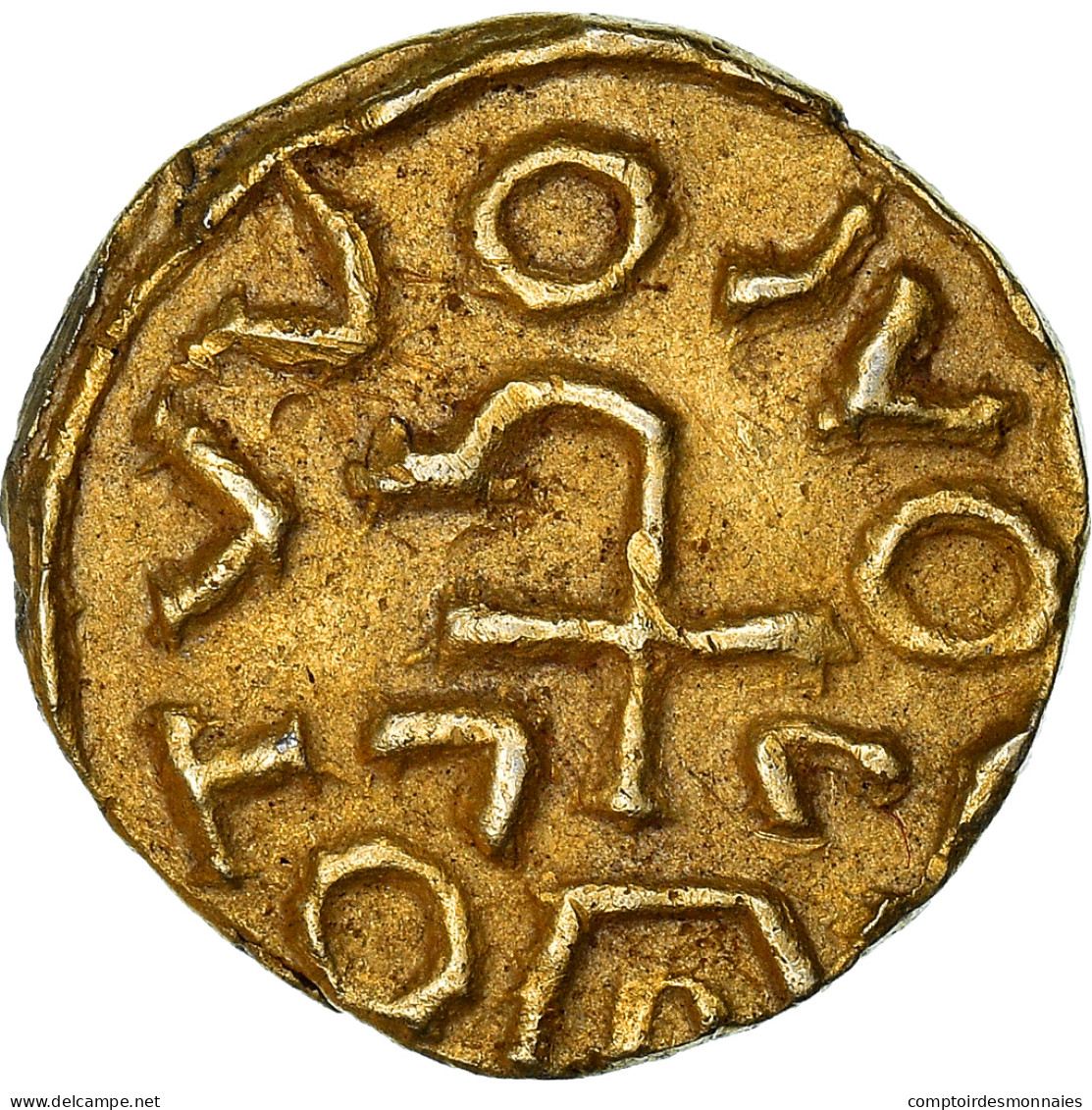 Monnaie, France, Triens, Autun, Imitation, TTB+, Or, Belfort:-- - 470-751 Merovingen