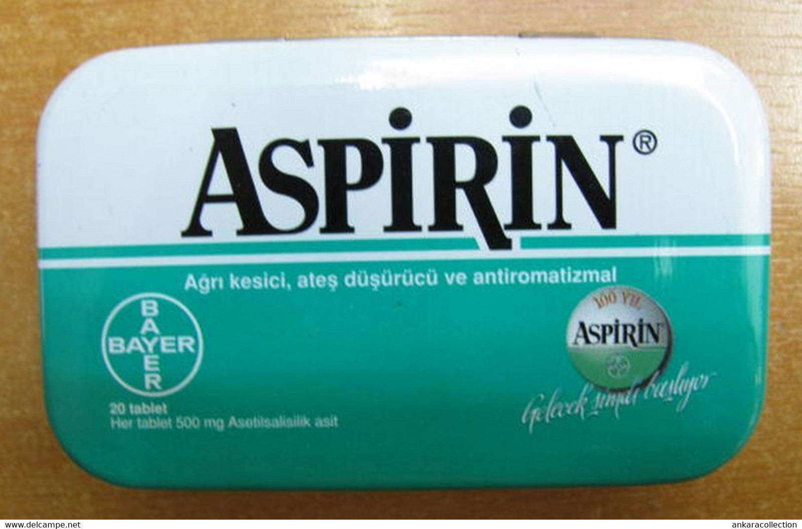Matériel médical & dentaire - AC - 100th YEAR OF ASPIRIN - ASPIRINE BAYER  EMPTY MEDICINE TIN BOX