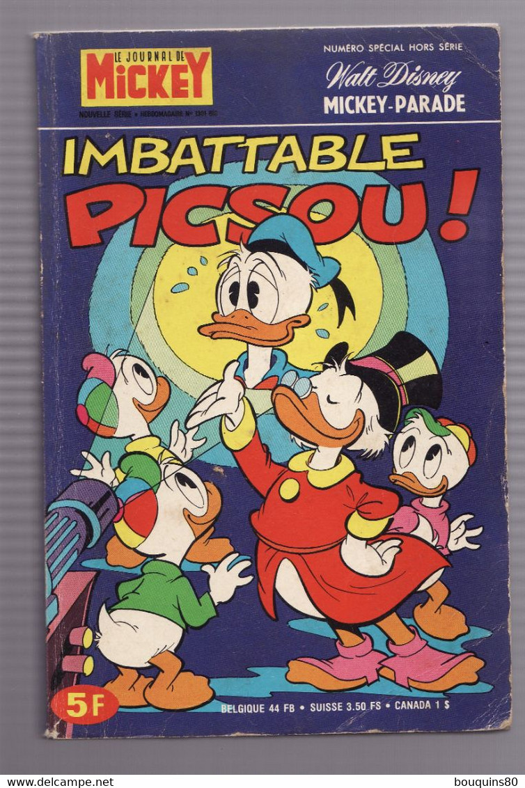 MICKEY PARADE N°1301bis Juin 1977 Imbattable Picsou - Mickey Parade