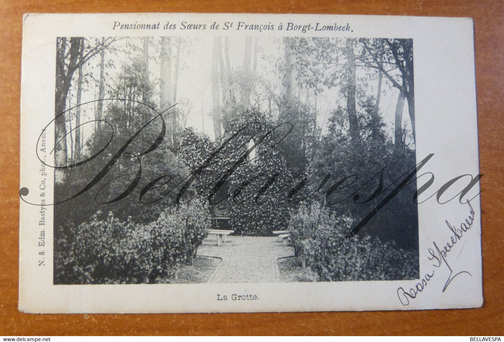 Borgt Lombeek  Pensionnat Des Soeurs De St François  La Grotte De Maria. - Roosdaal