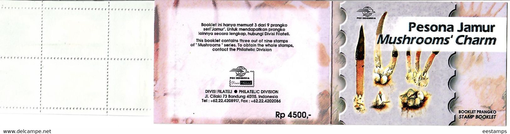 Indonesia 1999 . Flora Mushrooms . Booklet - Indonesië