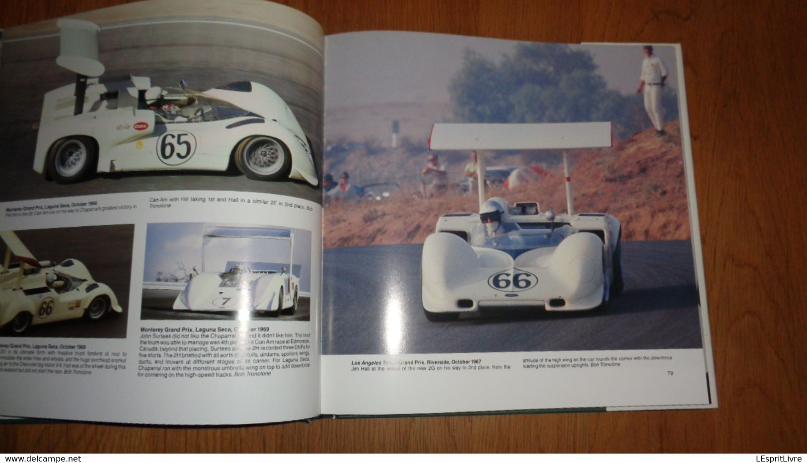 CHAPARRAL Complète History of Jim Hall's Chaparral Race Cars 1961 1970 Racing Cars Course Can Am GP Auto Automobile Car