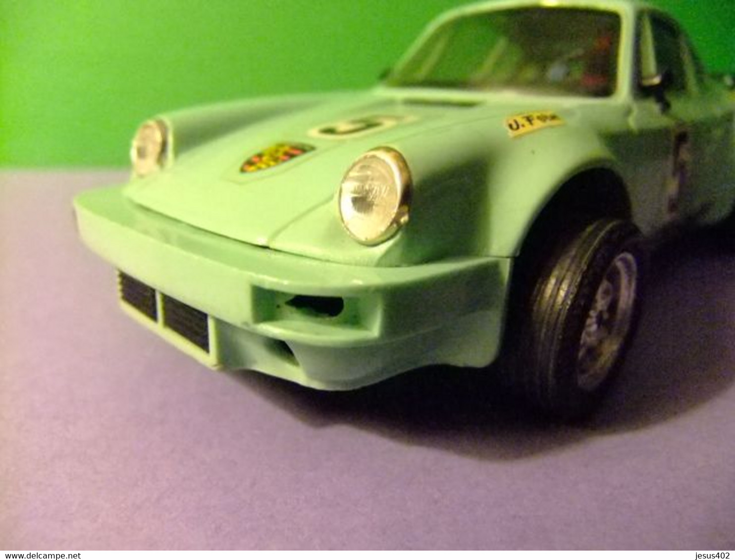 SCALEXTRIC PORSCHE CARRERA  RS EXIN azul claro 5