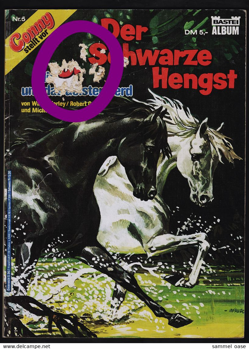 Der Schwarze Hengst  -  Band 5 : Blitz Und Das Geisterpferd  -  Bastei Verlag 1984 - Sonstige & Ohne Zuordnung