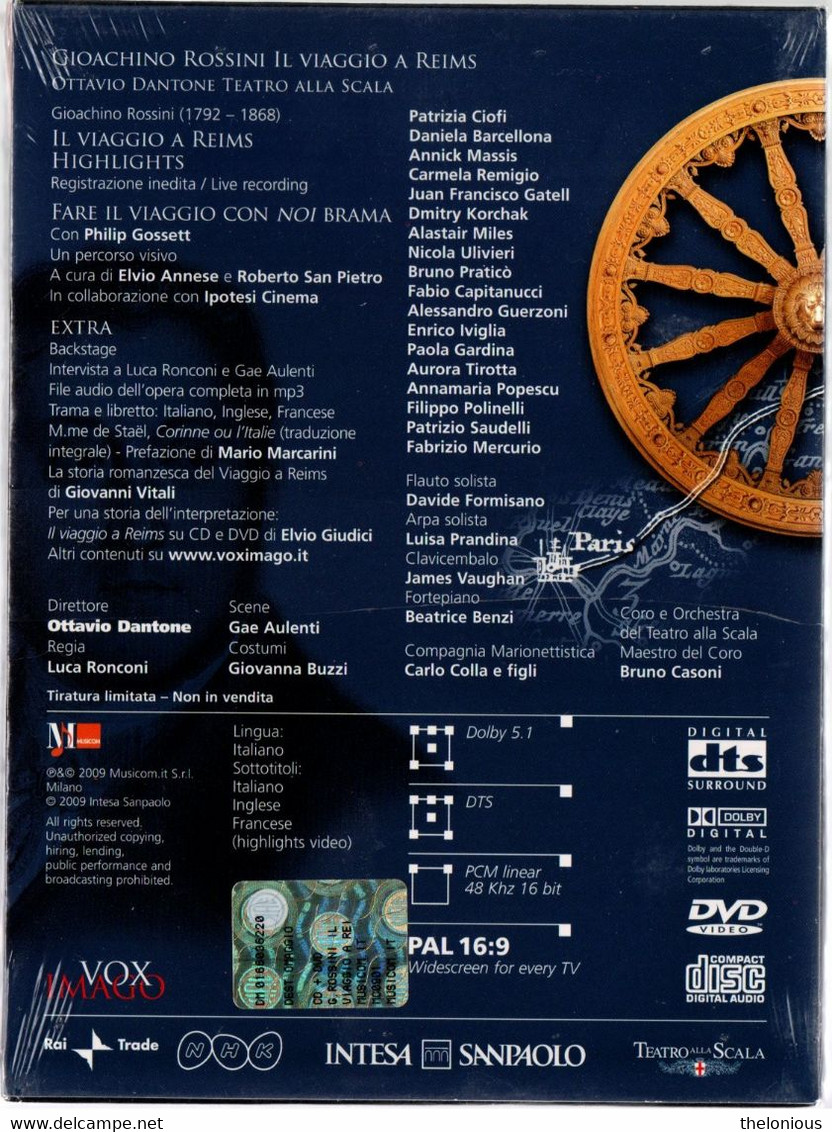 # G. Rossini - Il Viaggio A Reims - O. Dantone  (DVD E CD Nuovo Sigillato) - Konzerte & Musik