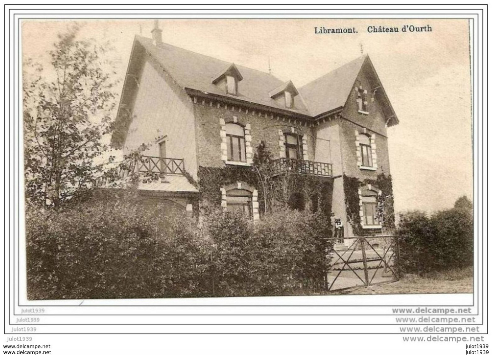 OURT ..-- LIBRAMONT . Château . 1912 Vers NEUFCHATEAU ( Melle Maria LAURENT ) . Voir Verso . - Libramont-Chevigny