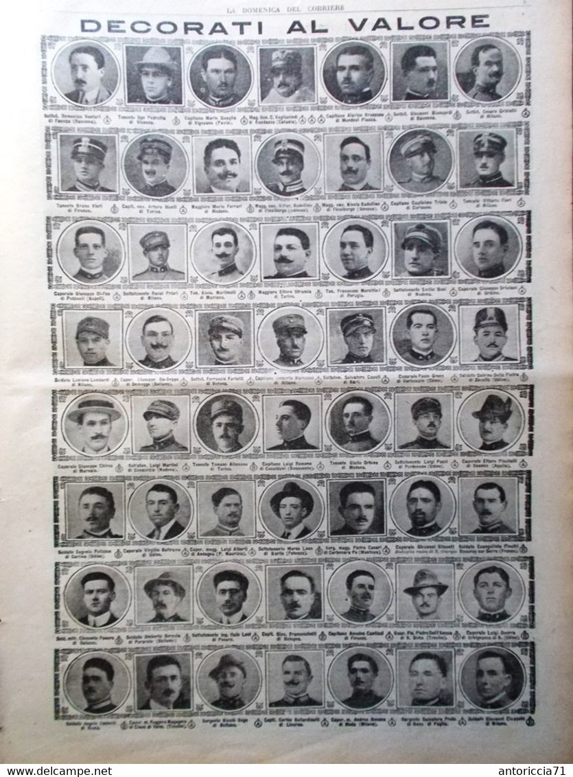 La Domenica Del Corriere 18 Febbraio 1917 WW1 Nivelle Reims Usa Germania George - Weltkrieg 1914-18