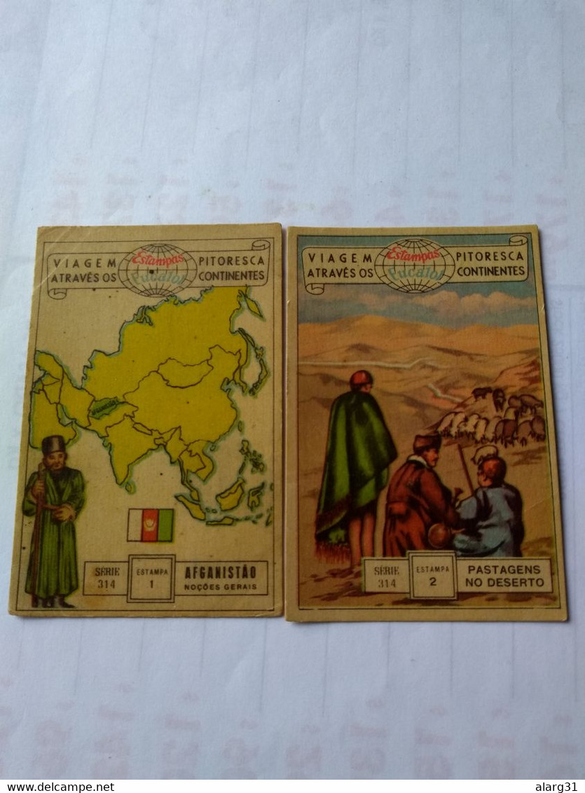 Afganistán.eucalol SOAP Cromo No Postcards(6)country Views.6*9cmts.from Brasil Best Condition.1954. - Afghanistan