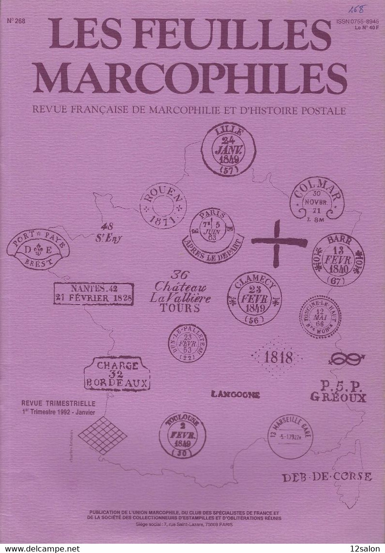 LES FEUILLES MARCOPHILES N° 268 + Scan Sommaire - Andere & Zonder Classificatie