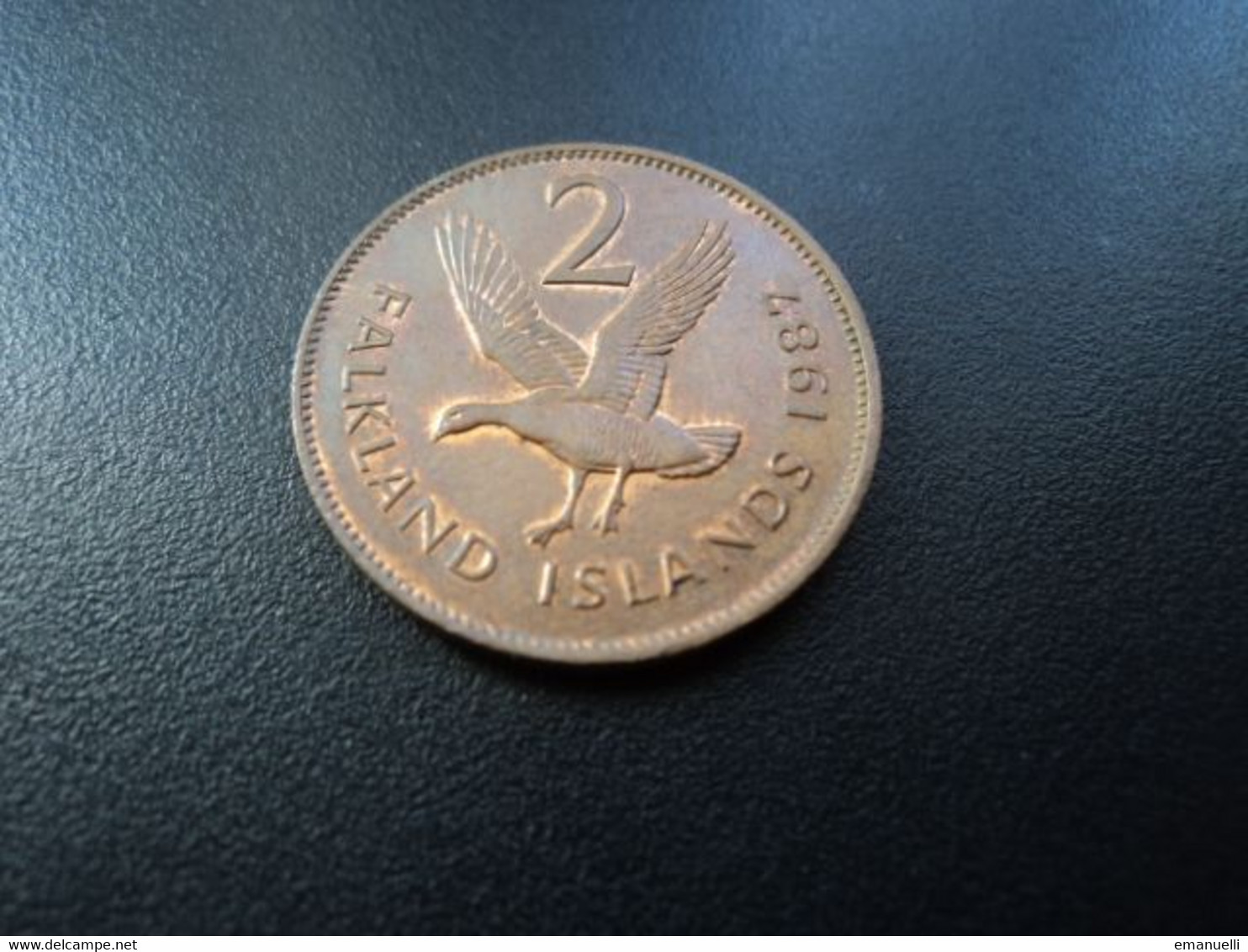 Îles FALKLAND : 2 PENCE   1987    KM 3     SUP *