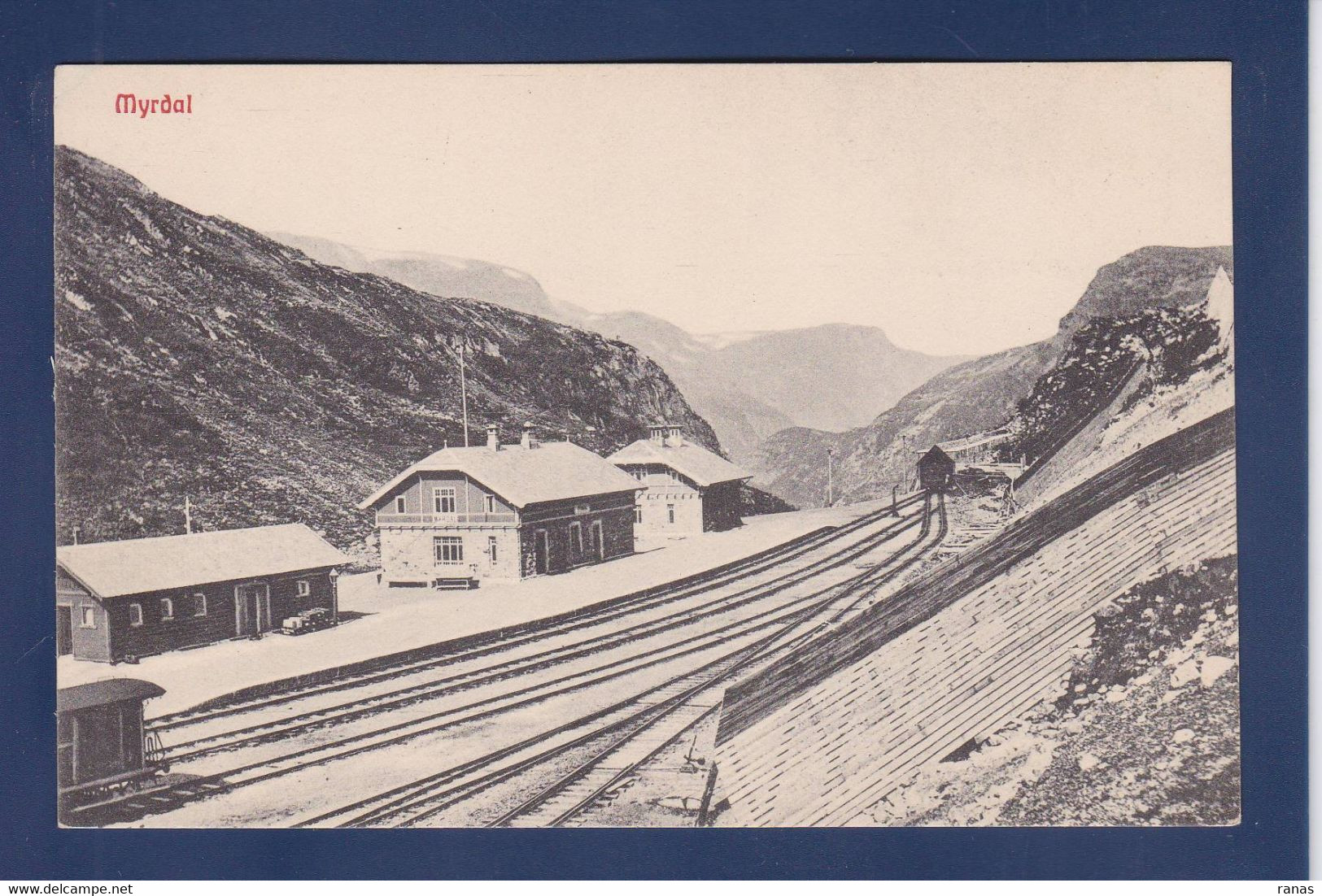 CPA Norvège Norge Norway Non Circulé Myrdal Gare Station Chemin De Fer - Norvège