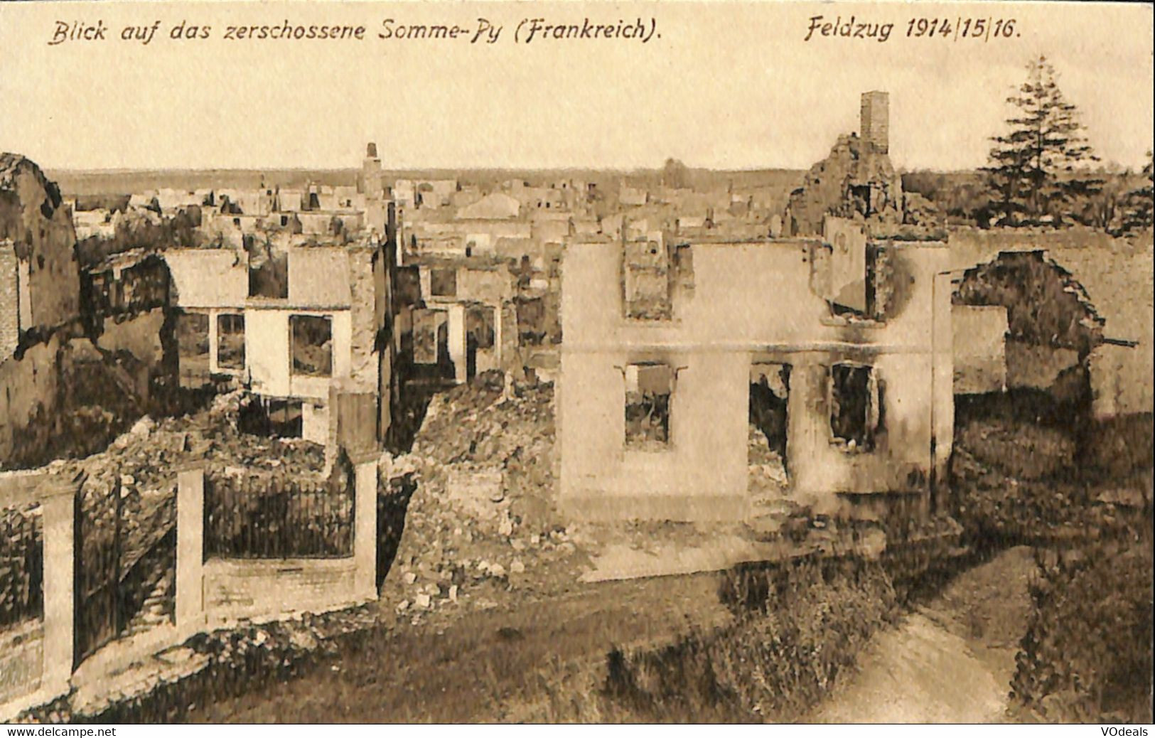 036 177 - CPA -  France (51) Marne - Blick Auf Das Zerschossene Somme-Py - Châtillon-sur-Marne