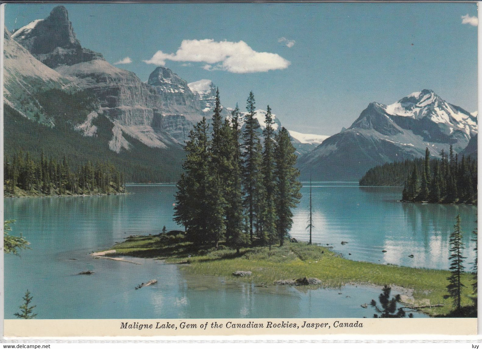 JASPER, Alberta - MALIGNE LAKE,  Alpine Lake  In Jasper National Park, Alpin - Jasper