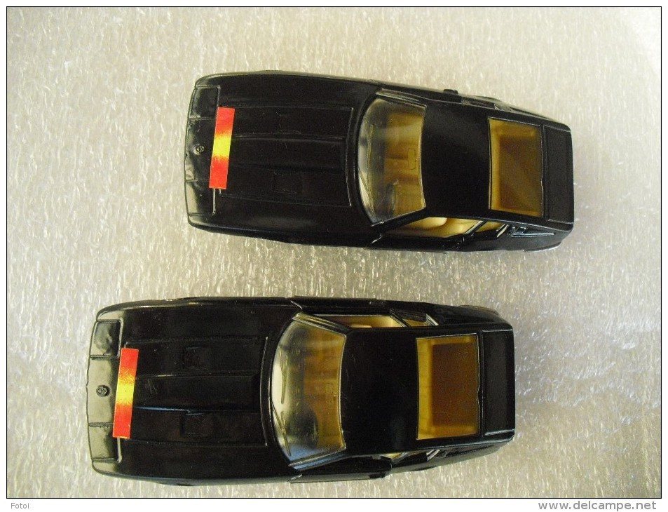 2 RARE 1/43 MASERATI GHIBLI JUSTICEIRO KNIGHT RIDER KITT SPORT CAR GUILOY MADE IN SPAIN ESPANA - Joal