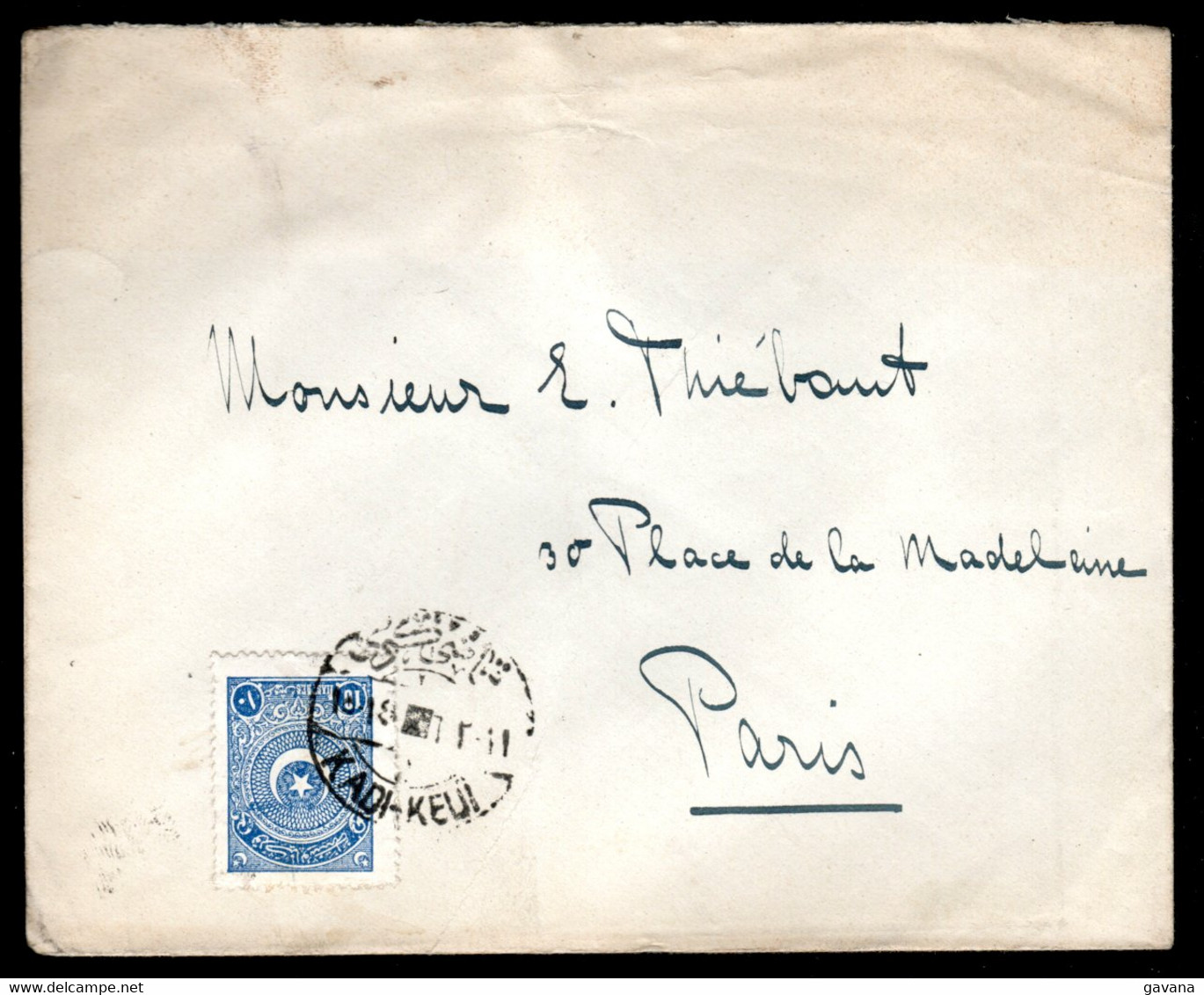 TURQUIE - Lettre De KADI-KEUI Pour Paris - Lettres & Documents