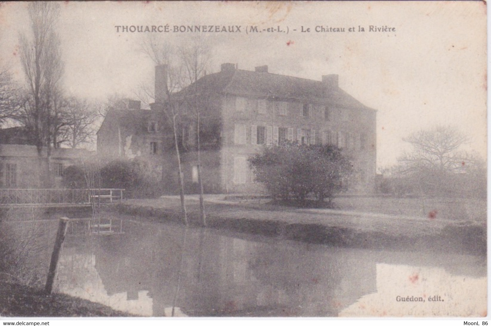 49 - THOUARCE - BONNEZEAUX - LE CHATEAU ET LA RIVIERE - Thouarce