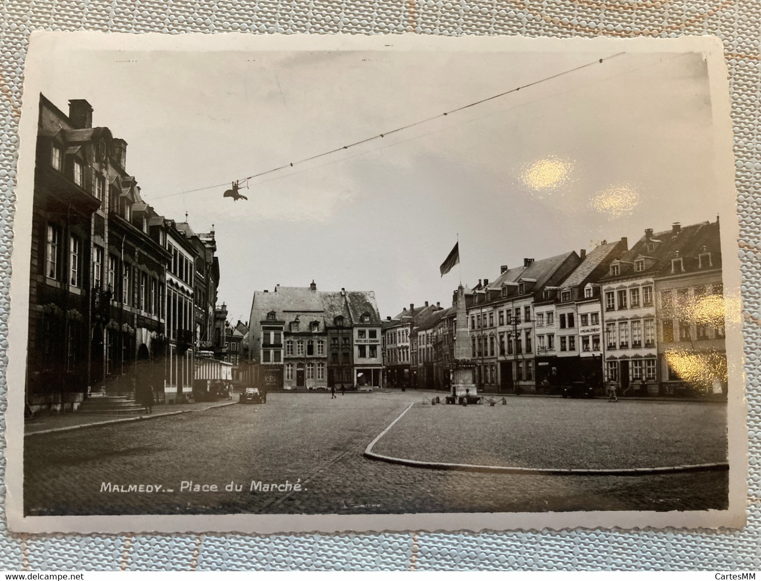 Malmedy Avant Bombardement Guerre  1945 Place Du Marché - Malmedy