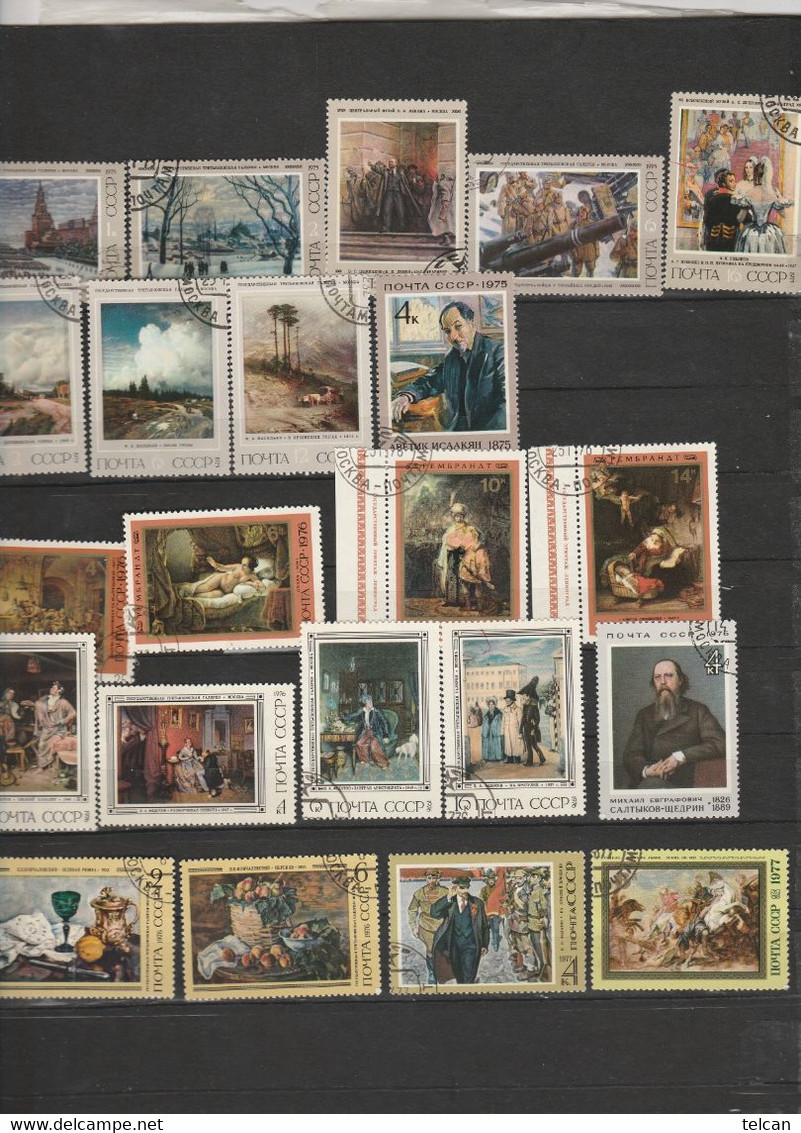 COLLECTION DE TABLEAUX RUSSES      1956 1990    127 TIMBRES  TBE  5 SCANS - Other & Unclassified