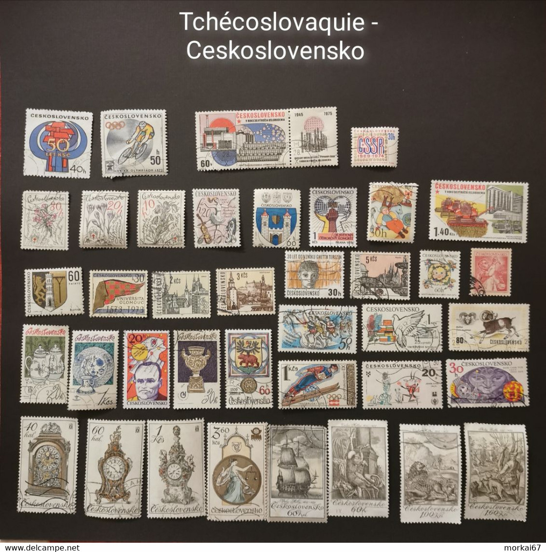 Lot De Timbres Oblitérés Pays Tchécoslovaquie - Lots & Serien