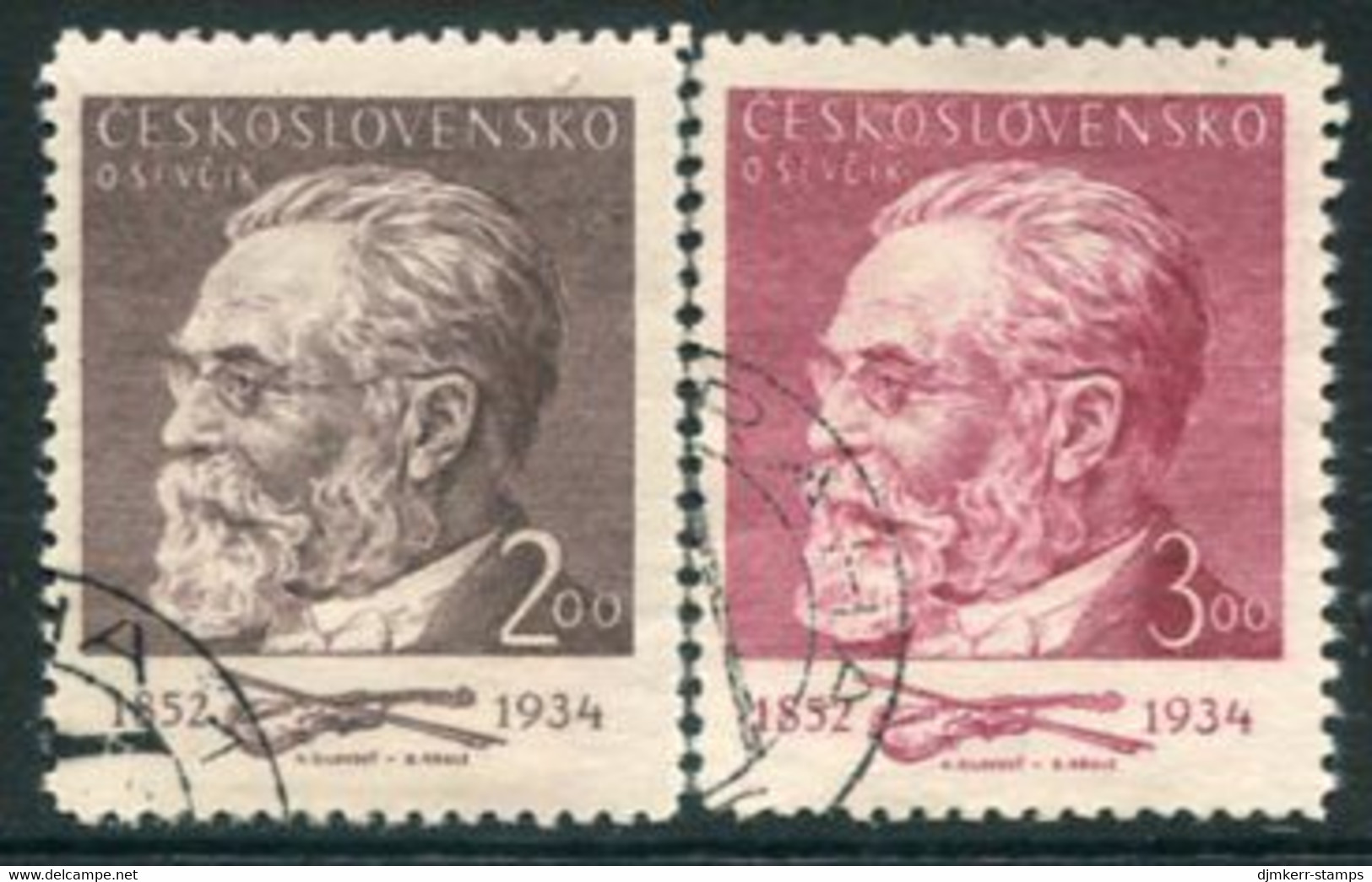 CZECHOSLOVAKIA 1952 Sevcik Centenary  Used.  Michel 715-16 - Gebraucht