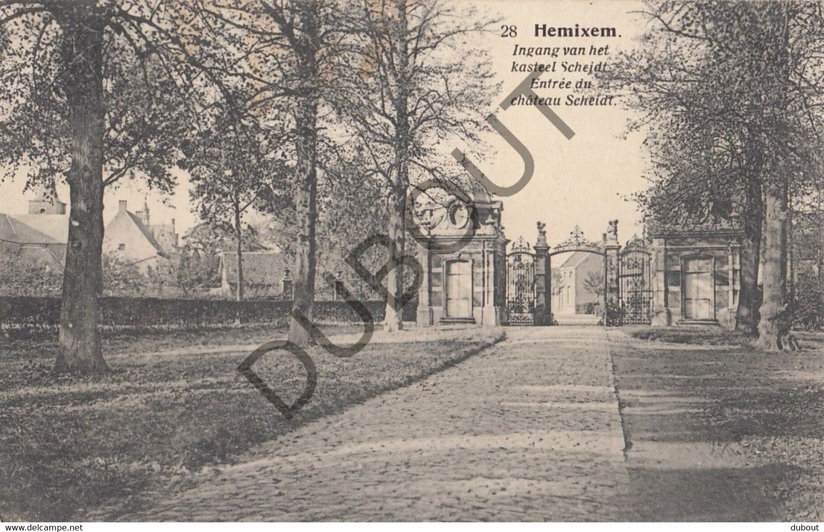 Postkaart/Carte Postale HEMIKSEM - Ingang Van Het Kasteel Scheidt (C1186) - Hemiksem