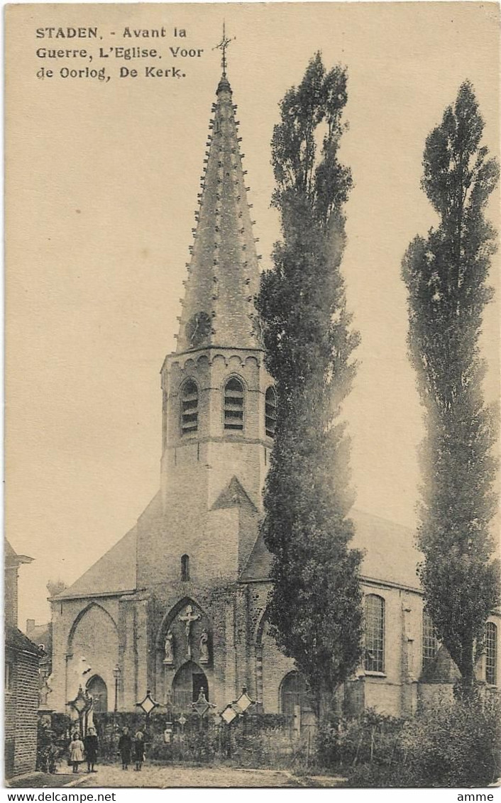 Staden  * Voor De Oorlog, De Kerk - Staden