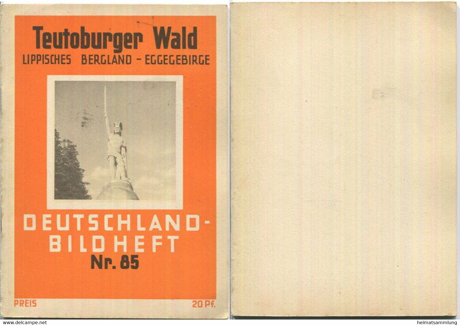 Nr. 85 Deutschland-Bildheft - Teutoburger Wald - Lippisches Bergland - Eggegebirge - Autres & Non Classés