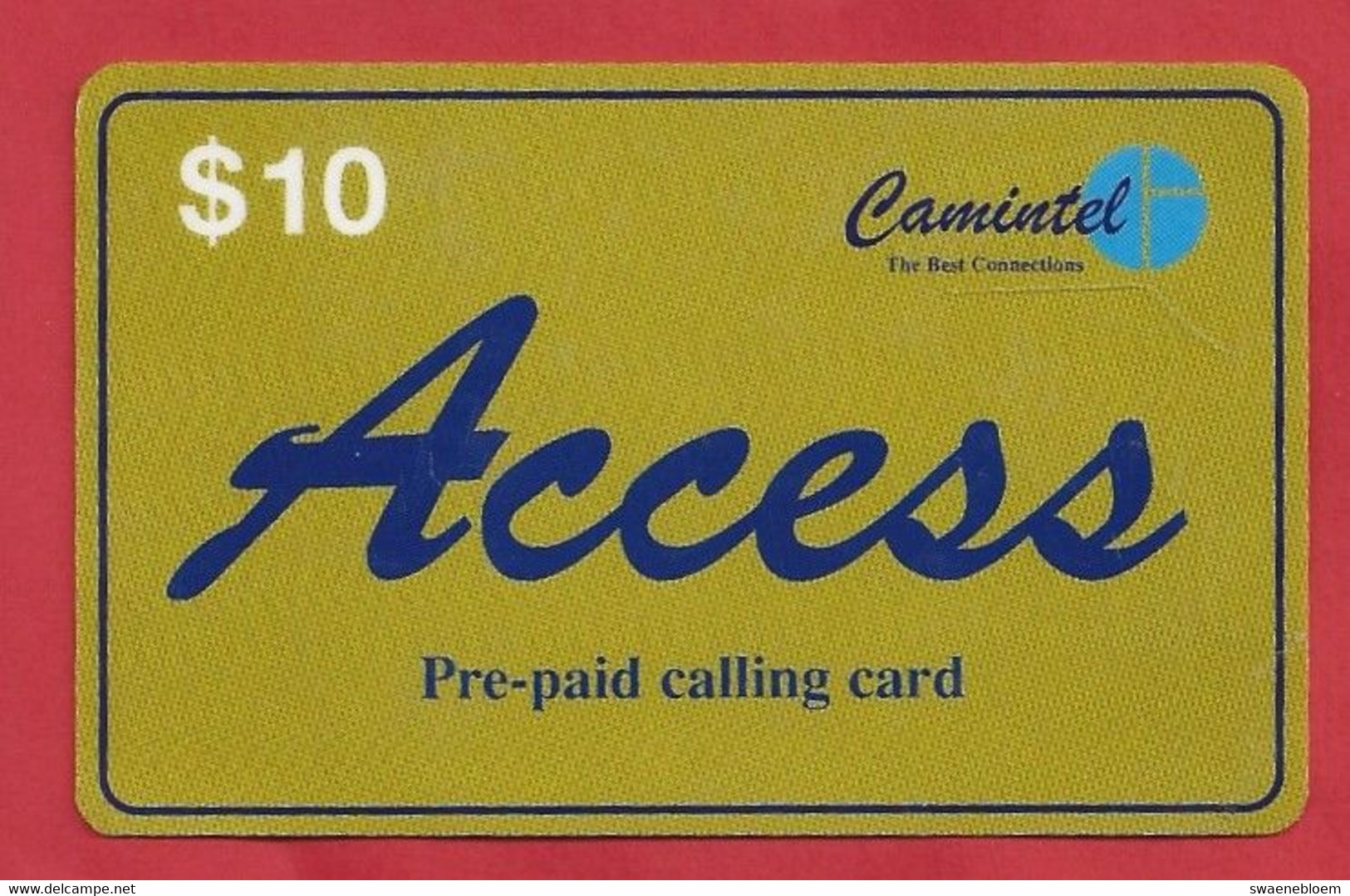 KH.- CAMBODJA. CAMBODIA. CAMINTEL. ACCESS. PRE-PAID. CALLING CARD $10. - Cambodia