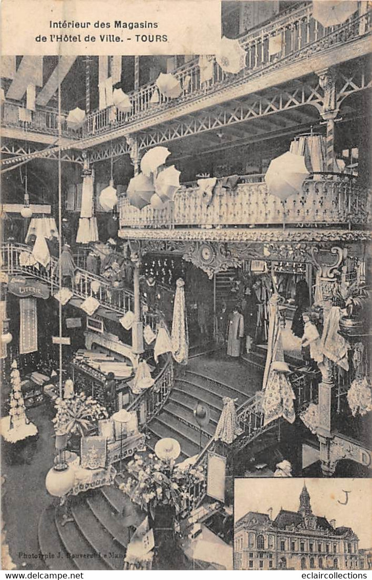 Tours       37          Commerce Intérieur Des Magasins De L'Hôtel De Ville     (voir Scan) - Tours