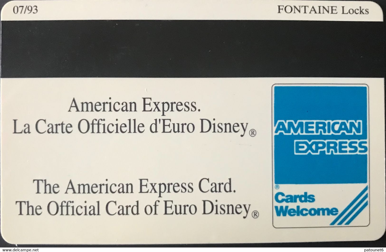 FRANCE  -  Euro Disney  - RESORT HOTELS  -  SEQUOIA LODGE  -  07/93 - Disney Passports