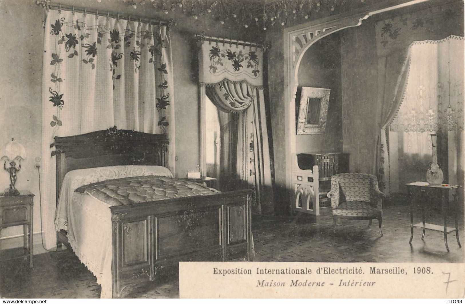 France (13 Marseille) - Exposition Internationale D'Electricité 1908 - Maison Moderne - Intérieur - Weltausstellung Elektrizität 1908 U.a.