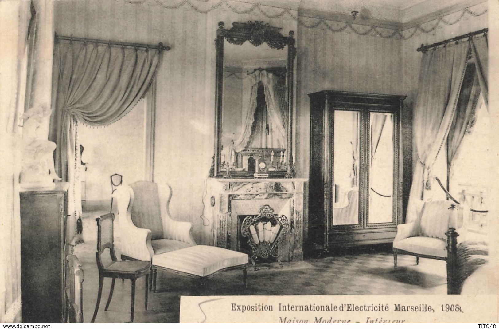 France (13 Marseille) - Exposition Internationale D'Electricité 1908 - Maison Moderne - Intérieur - Weltausstellung Elektrizität 1908 U.a.